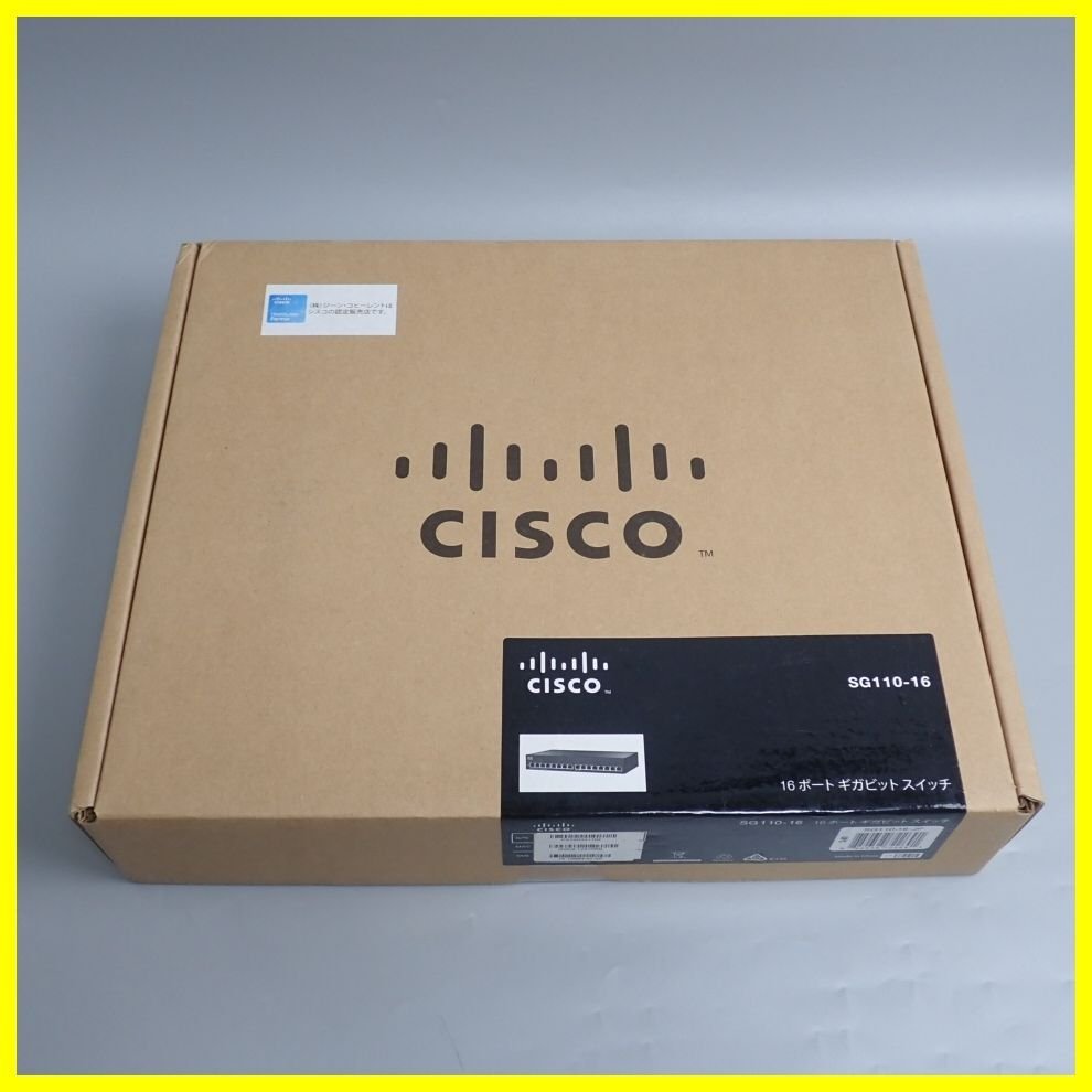 新品未開封/Cisco 16ポートGigaハブ Small Business SG110-16-JP CISCO