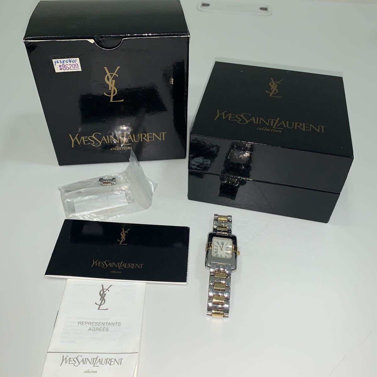 送料無料電池交換済 イヴサンローラン Yves Saint Laurent ☆電池交換