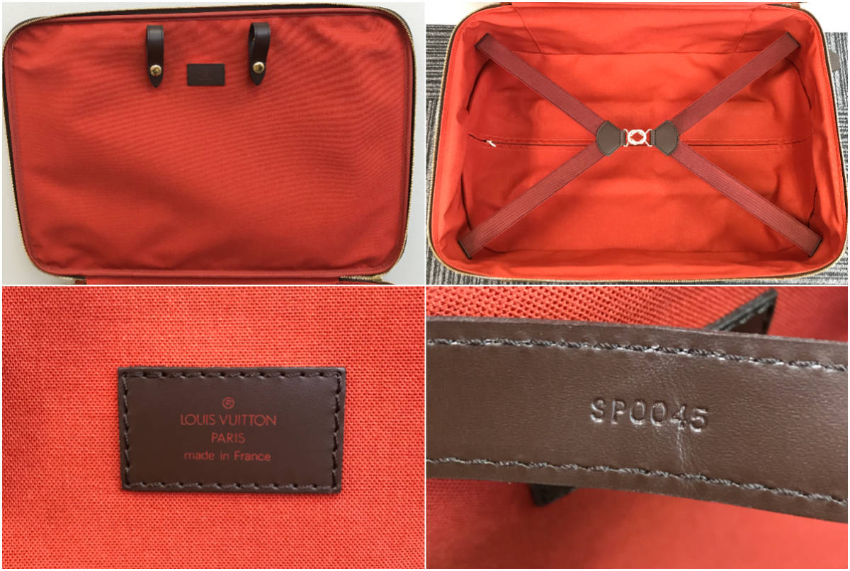 1円スタート】LOUIS VUITTON ルイヴィトン ダミエ ペガス55 PVC レザー 