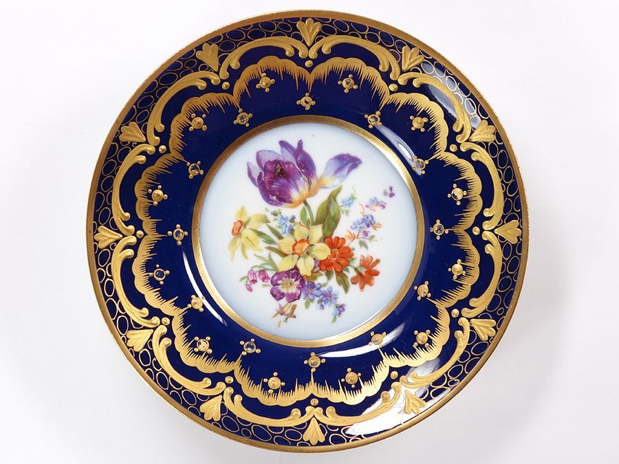 フランス製アンティーク　セーヴル　Sèvres France【稀少品・美術品】 セーブル フランス セーブル スープカップとソーサー フランス 19世紀