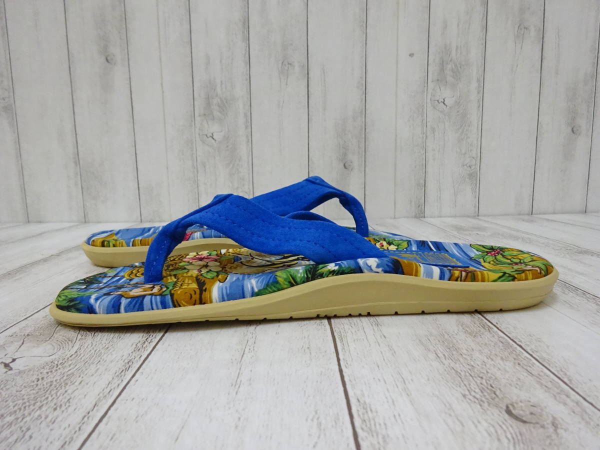 美品 ISLAND SLIPPER ビーチサンダル リゾート柄 ハワイアン柄 ハワイ 