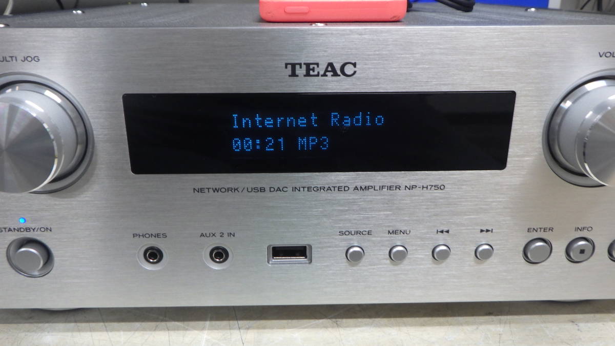 □TEAC□USB/ネットワーク対応 プリメインアンプ□NP-H750□中古□ ☆即決