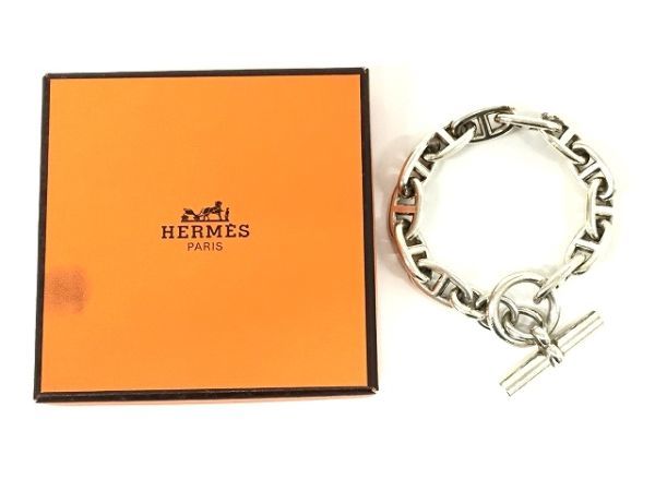 人気定番，お得 K12-458-0818-171 HERMES エルメス シェーヌダンクル GM ブレスレット マルジェラ期 12コマ 箱 汚れ有 付 キズ汚れ有(ブレスレット、バングル)｜売買されたオークション情報、yahooの商品情報をアー ブレスレット、バングル