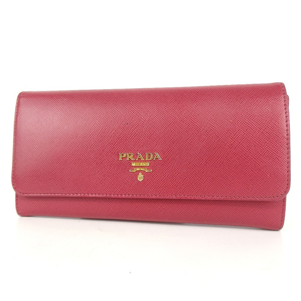 PRADA プラダ 長財布 レザー 4◆30-108