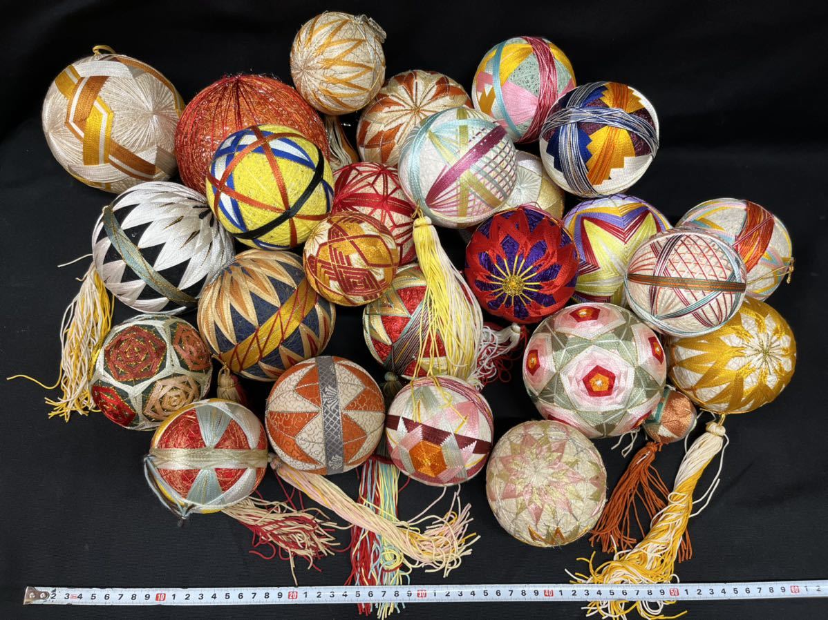手毬 大量 まとめ 手まり てまり 手鞠 刺繍 和柄 和風 着物 手芸