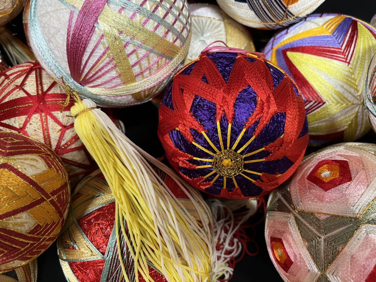 手毬 大量 まとめ 手まり てまり 手鞠 刺繍 和柄 和風 着物 手芸