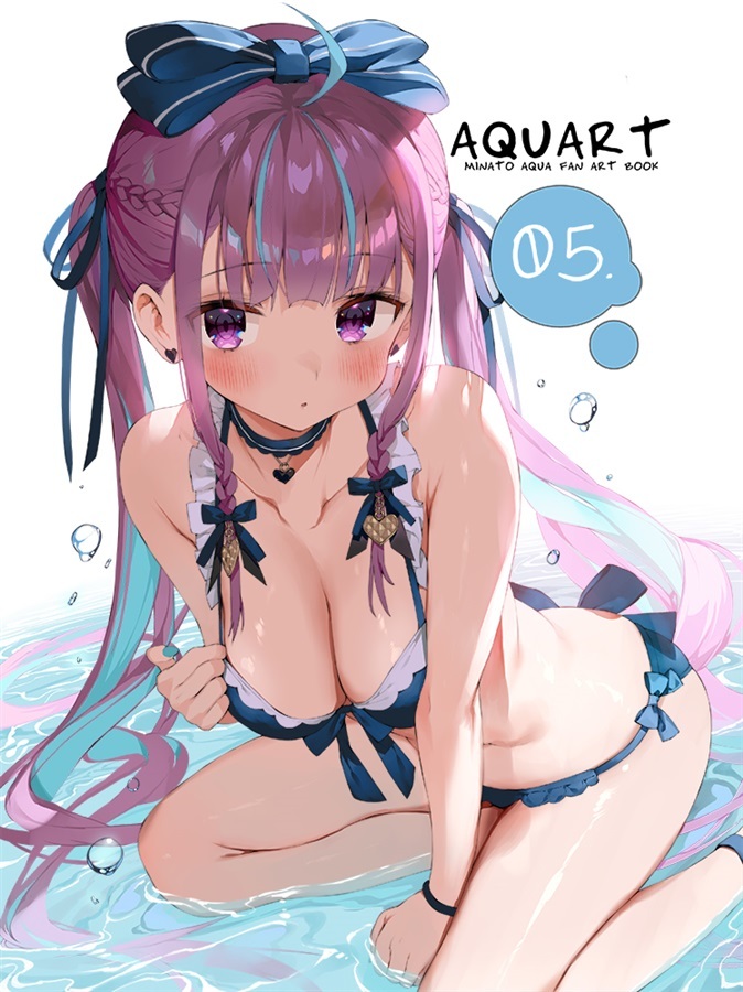 AQUART 5」まかろん大帝 フルカラーイラスト集 同人誌 Vtuber