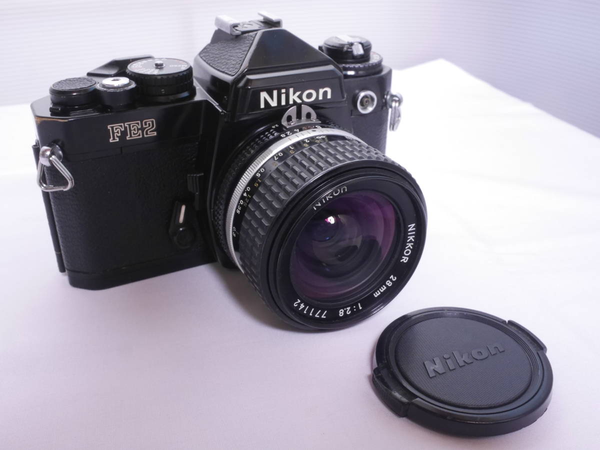 NIKON FE2 + NIKKOR 28mm f2.8 フィルムカメラレンズセット 28mm Nikon