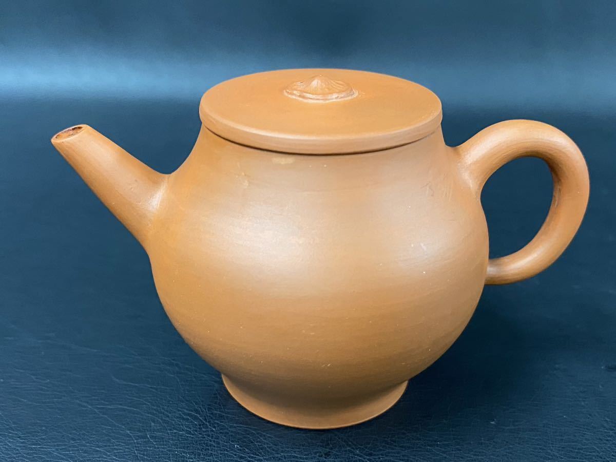 無名異焼 佐渡 三浦常山 常山造 急須 茶瓶 茶注 茶器 朱泥 高さ 約 6.6cm