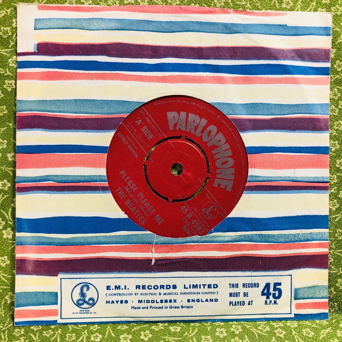 安い，新作登場 英国パーロフォン The Beatles - Please Please Me 
