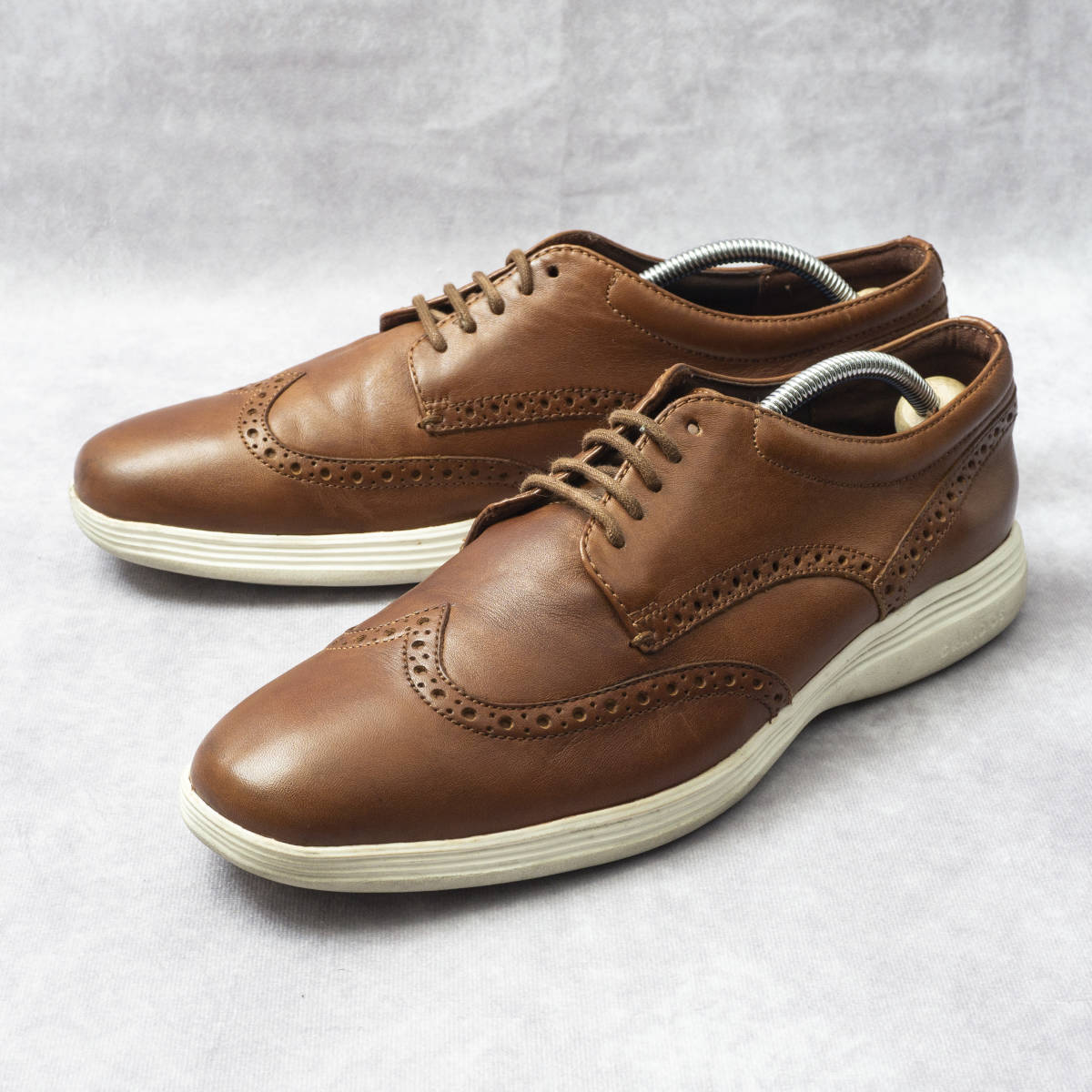COLE HAAN GRAND.OS ウイングチップ レザーシューズ 9(26.5cm相当