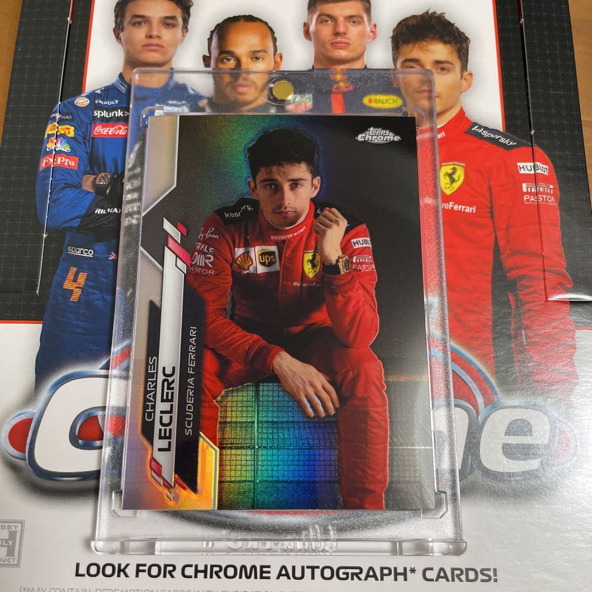 Charles Leclerc Signed 2020 Topps Chrome Formula 1 Sapphire – BGS 9 AUTO 9 main image 1