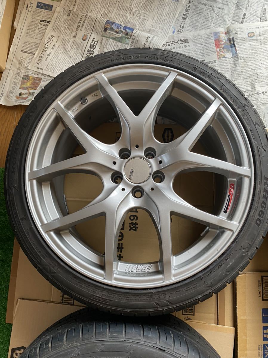 タイヤ・ホイール SSR GTV03 18x8.5J+44 5H PCD100 225/40R18 SSR GTV03 18インチ 8.5J+44 5H PCD100 中古 【公式通販】
