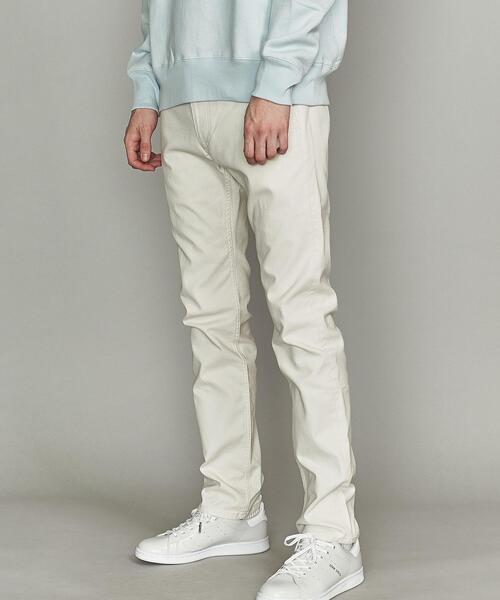 美品 BEAUTY&YOUTH UNITED ARROWS スリム パンツ スラックス ホワイト 