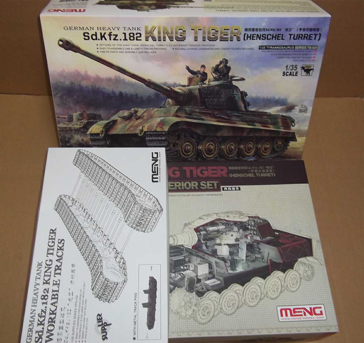 新品フルセット】MENG 1/35 キングタイガー ヘンシェル砲塔 モンモデル
