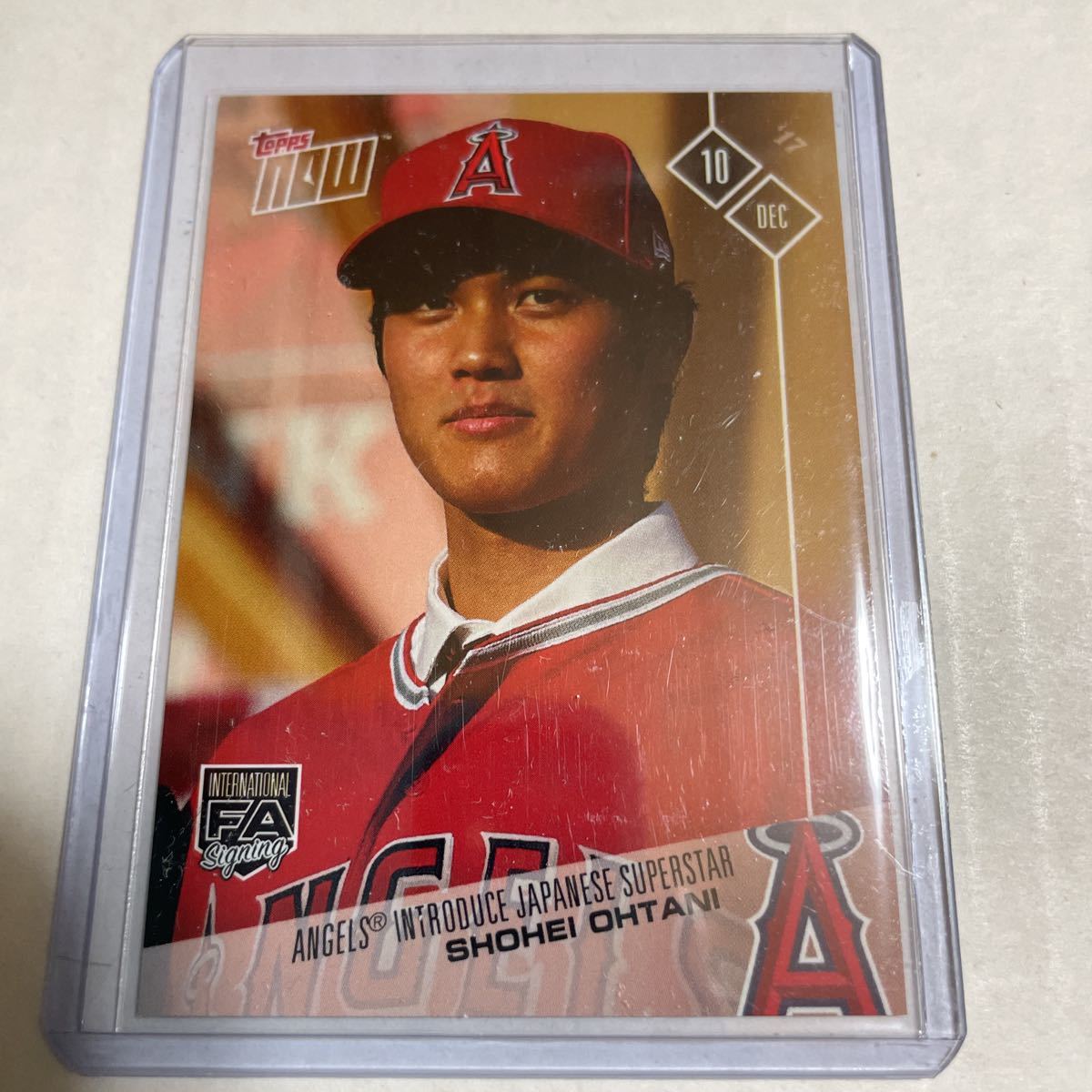 大谷翔平 TOPPS NOW 2017. 12.10 入団会見 24時間限定販売 SHOHEI 