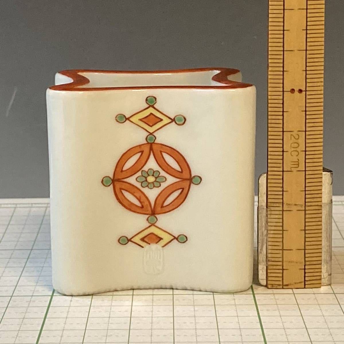 三浦竹泉　色絵七宝文　蓋置 三浦竹泉 色絵七宝文 蓋置 【公式通販】