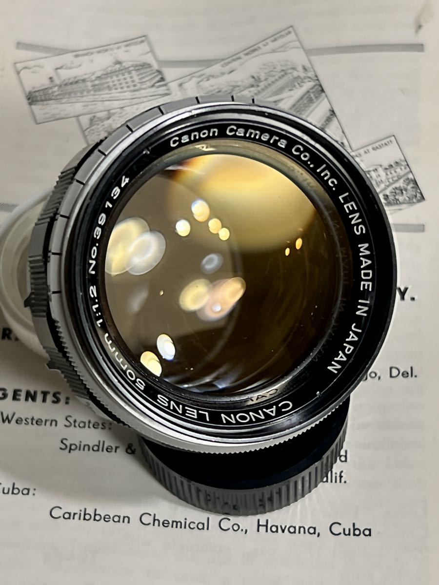 CANON LENS 50mm F1.2 キャノン レンズ Lマウント L39 日本製 JAPAN