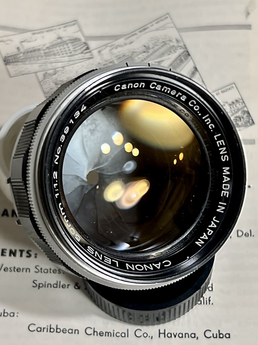 CANON LENS 50mm F1.2 キャノン レンズ Lマウント L39 日本製 JAPAN