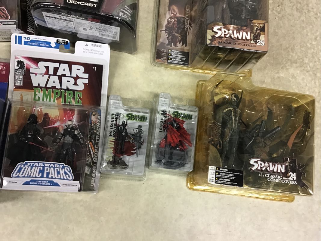 1円～ 同梱不可 ジャンク SPAWN、スターウォーズ、キン肉マン 他