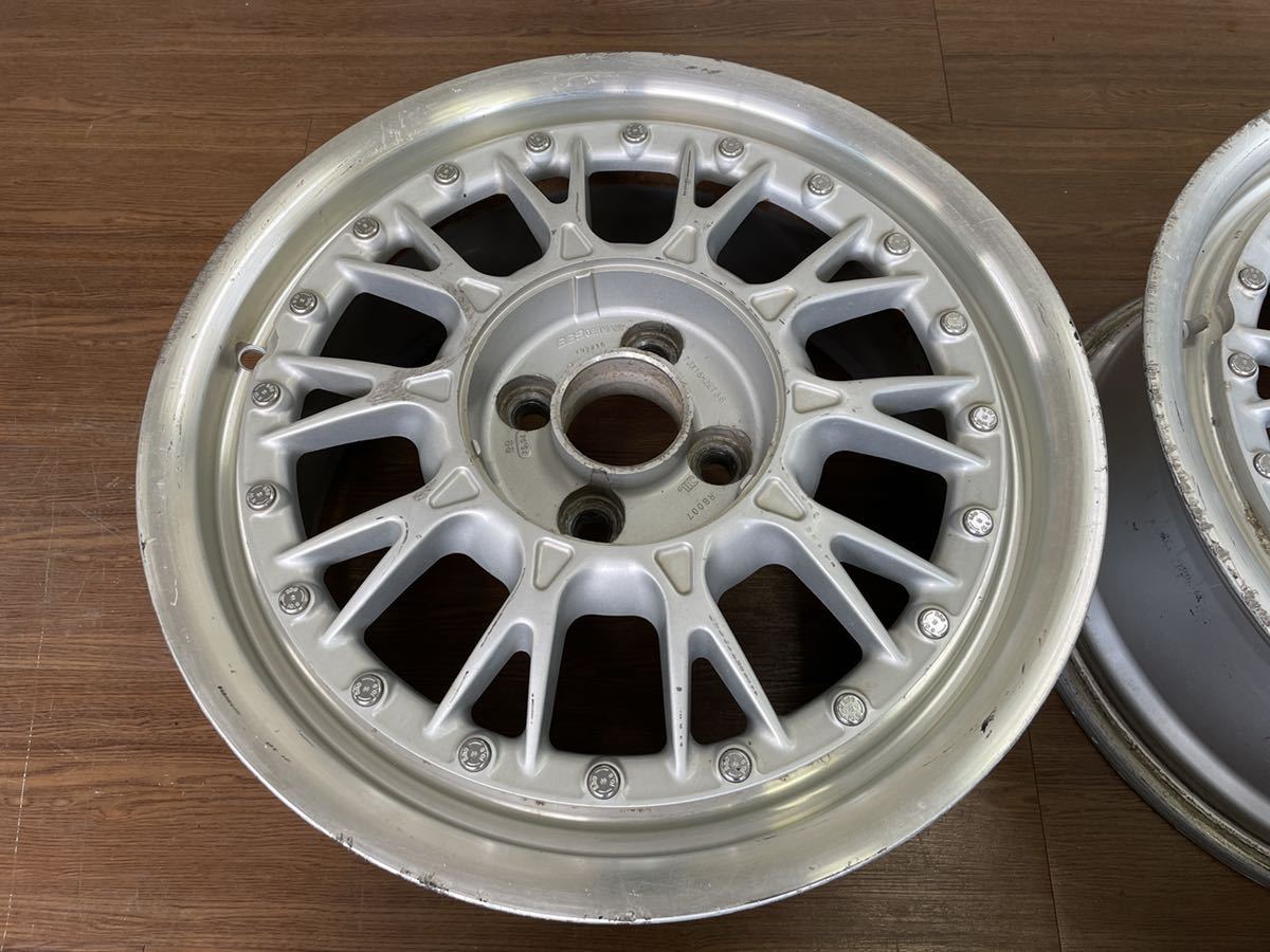 BBS RB007 GERMANY 16インチ 16x7J +38 100/4H 中古4本 鍛造 2ピース 