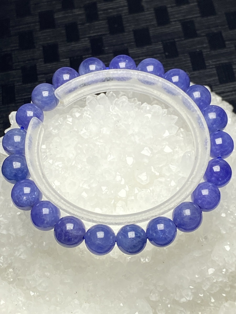 0625e733 天然美品★【65Aタンザナイト】★ブレス 9mm