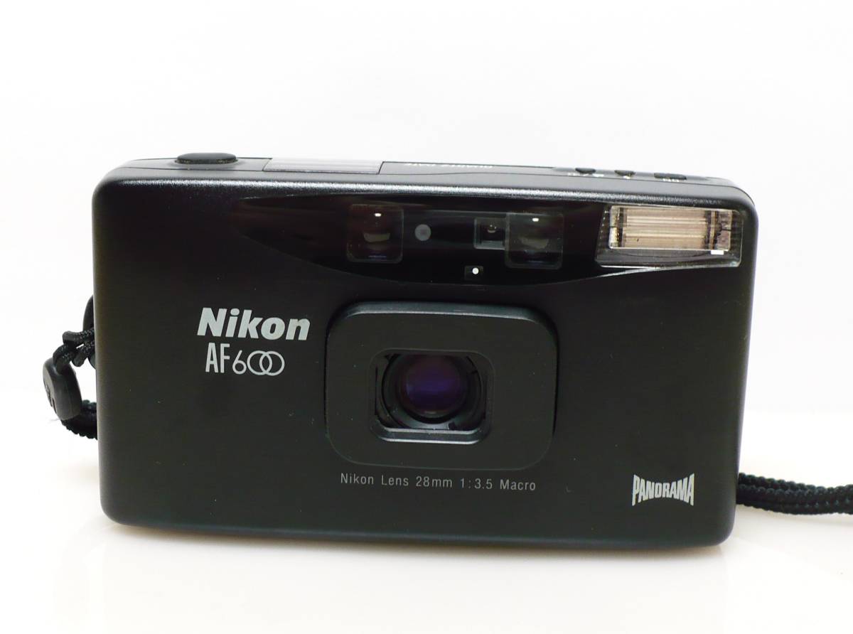 ■ 美品 ■ ニコン　Nikon AF600 PANORAMA ブラック ☆Nikon(ニコン)◇ AF 600 PANORAMA ○Lens 28mm 1:3.5 Macro□実用