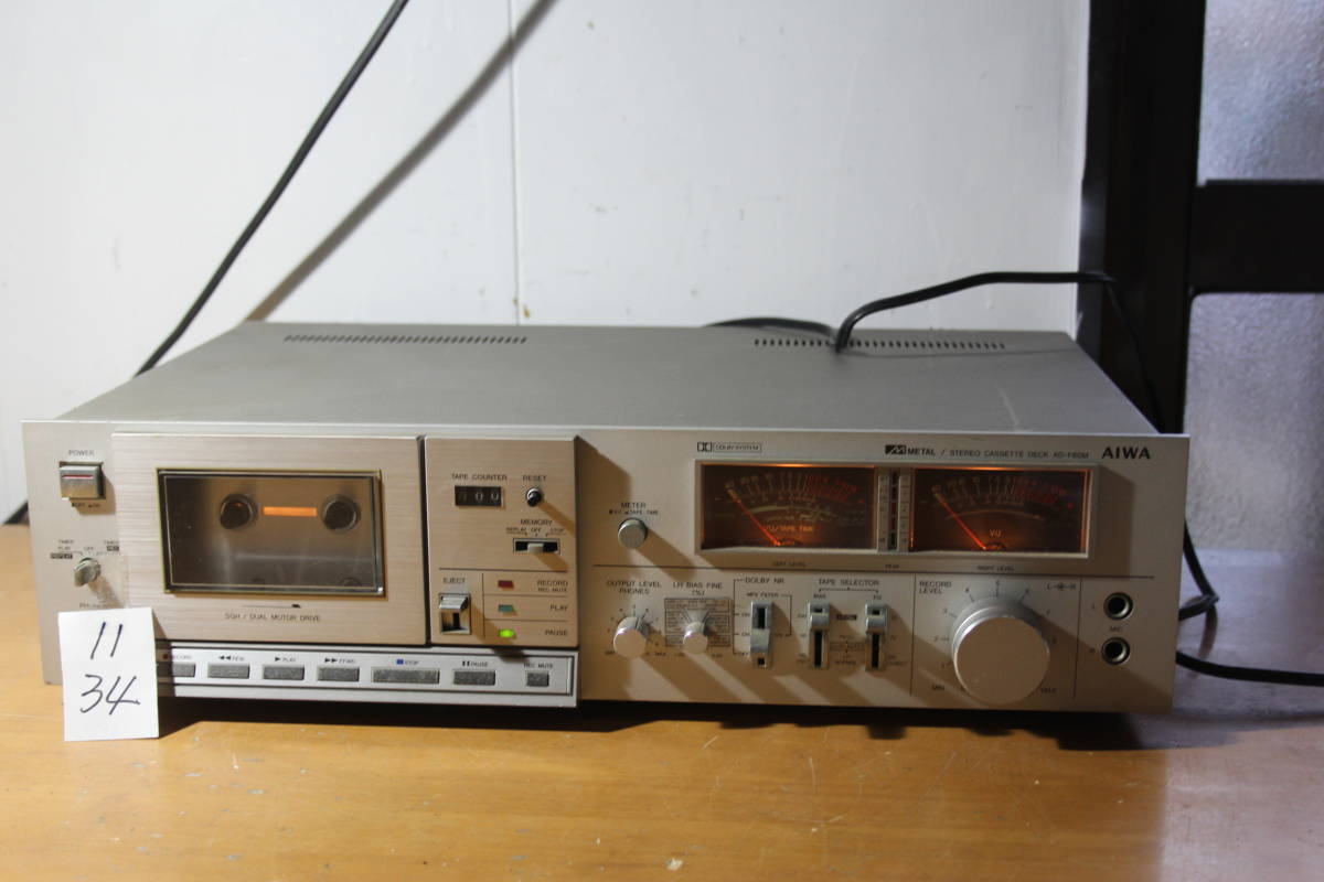 AIWA カセットデッキ AD-F60M | CONTRALINEA.NET