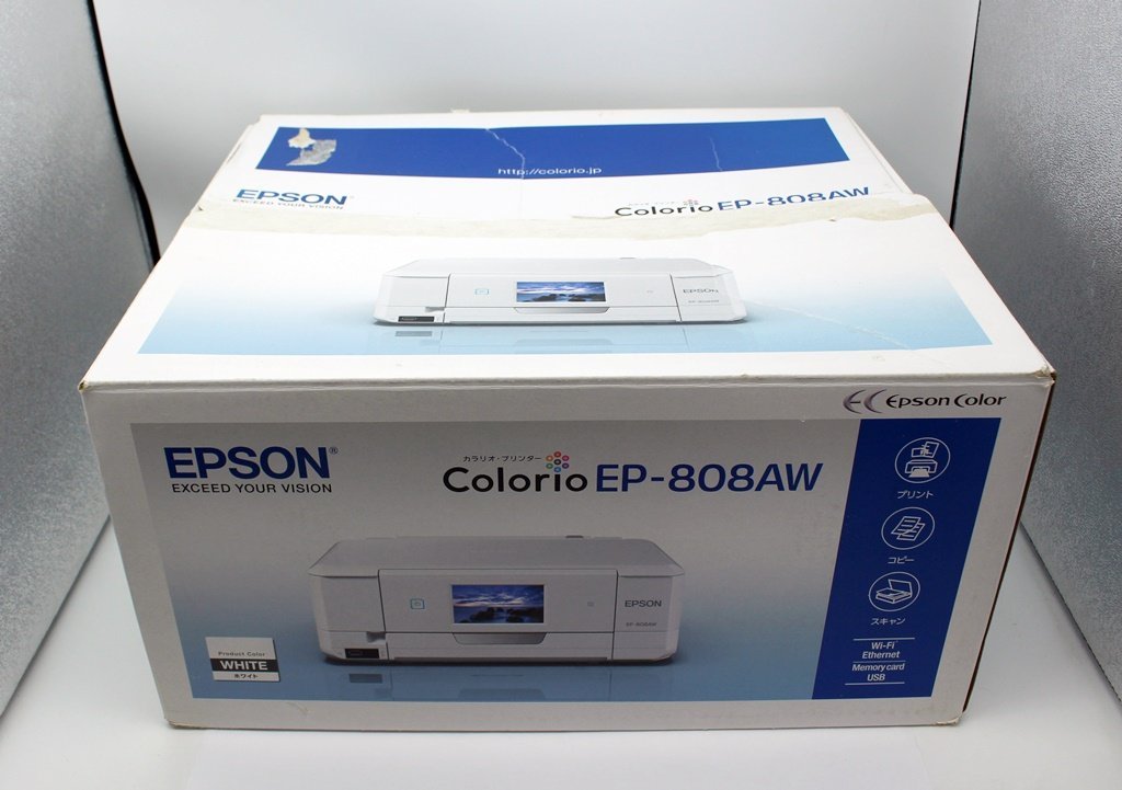 稼働品】EPSON エプソン カラリオプリンター EP-808AW 2017年製 