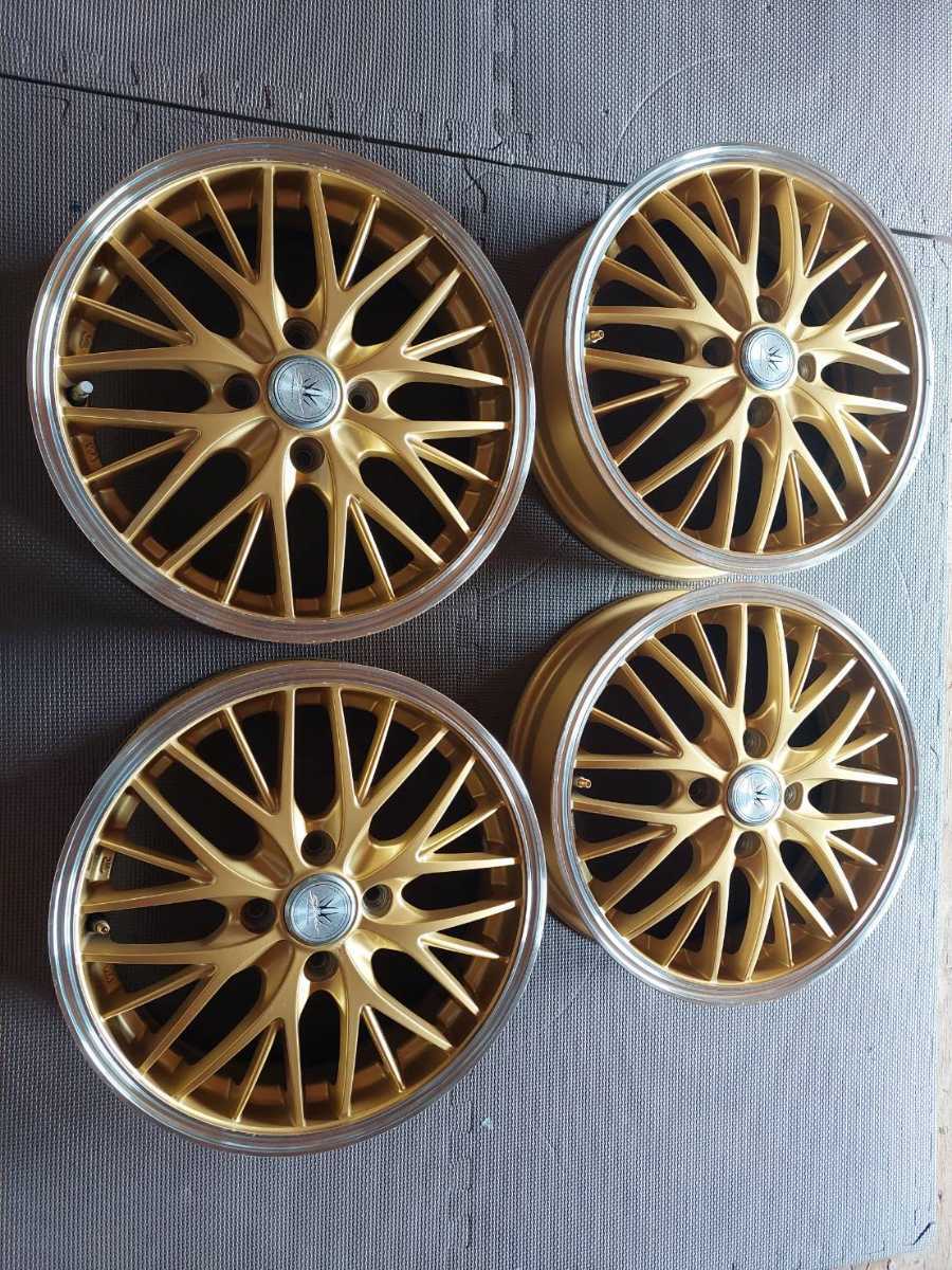4H 100 4.5J +44 15インチ 社外品 BADX LOXARNY ロクサーニ SPORT 