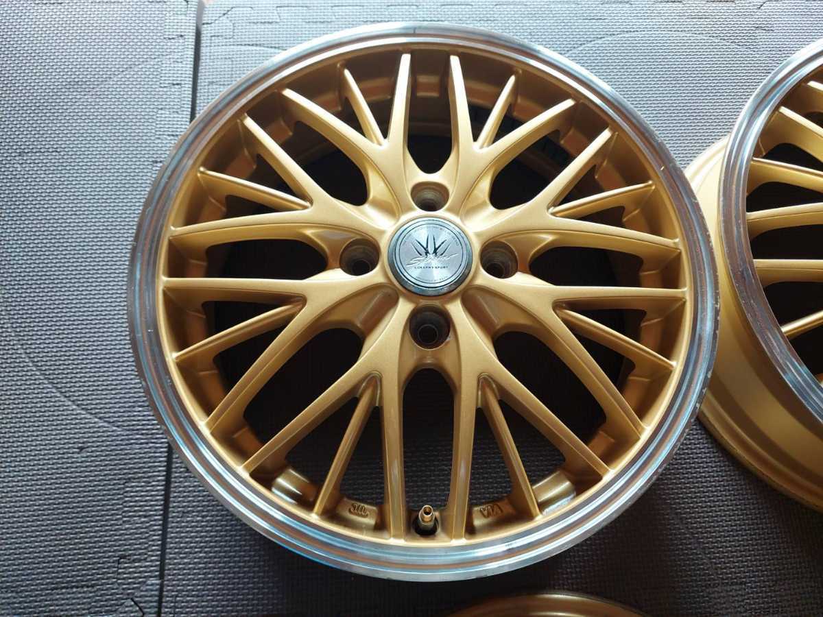 4H 100 4.5J +44 15インチ 社外品 BADX LOXARNY ロクサーニ SPORT 