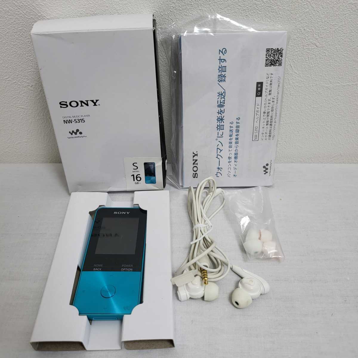 SONY/NW-S315/WALKMAN/DIGITAL MUSIC PLAYER/Sseries/16GB/動作未確認