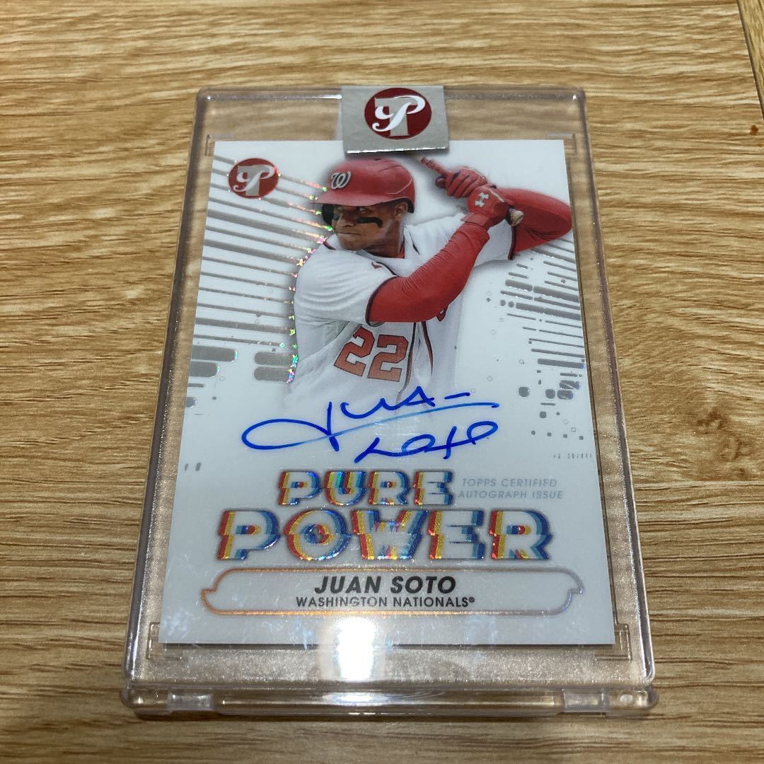 レア 2022 Topps pristine Juan Soto PURE POWER Auto 直筆サイン