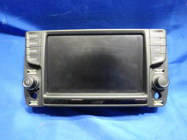 H25年 VW ゴルフ7 ヴァリアント DBA-AUCHP ナビモニター マルチディスプレイ マルチモニター 5G0919606 右ハンドル AU[ZNo:04002266]