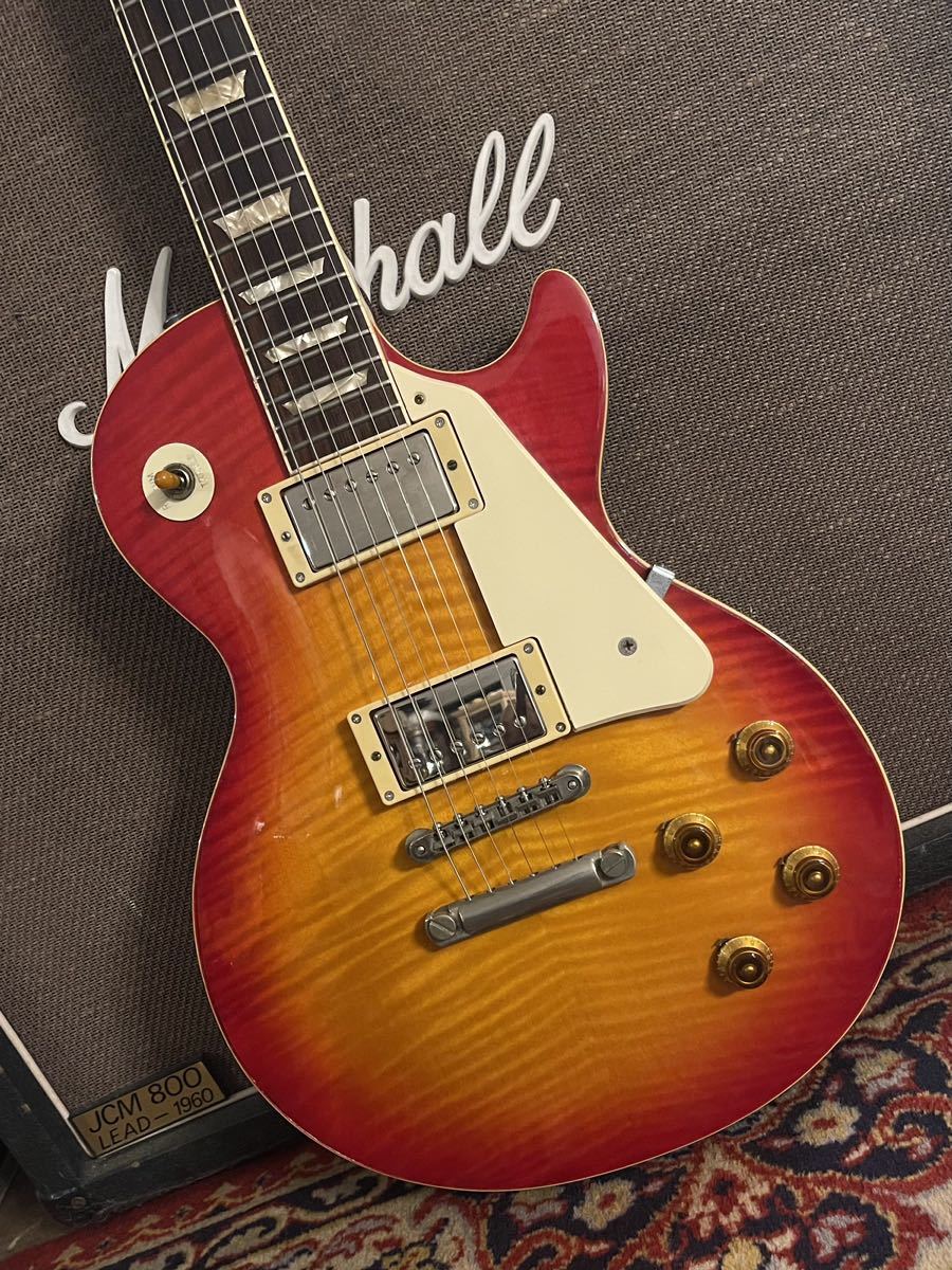 貴重 初期品 1985年製 Burny LesPaul 1959 Gibson MODEL Cherry Sunburst バーニー ギブソン レスポール JAPAN OLD TOKAI Greco 日本製