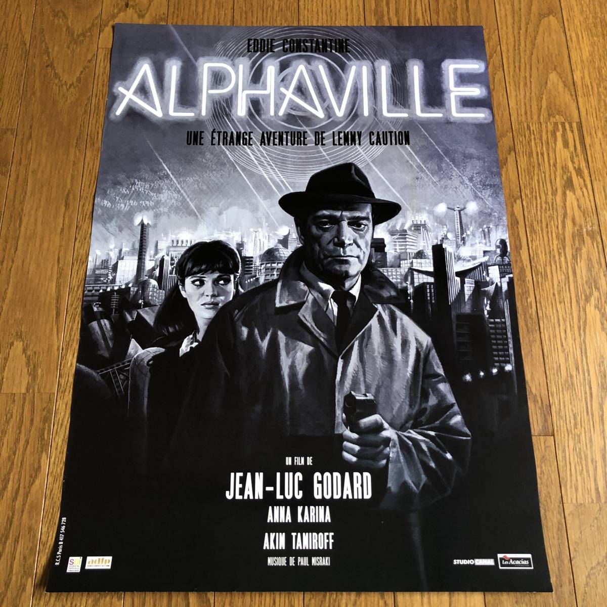 B2判ポスター Alphaville アルファヴィル Movie ジャン＝リュック
