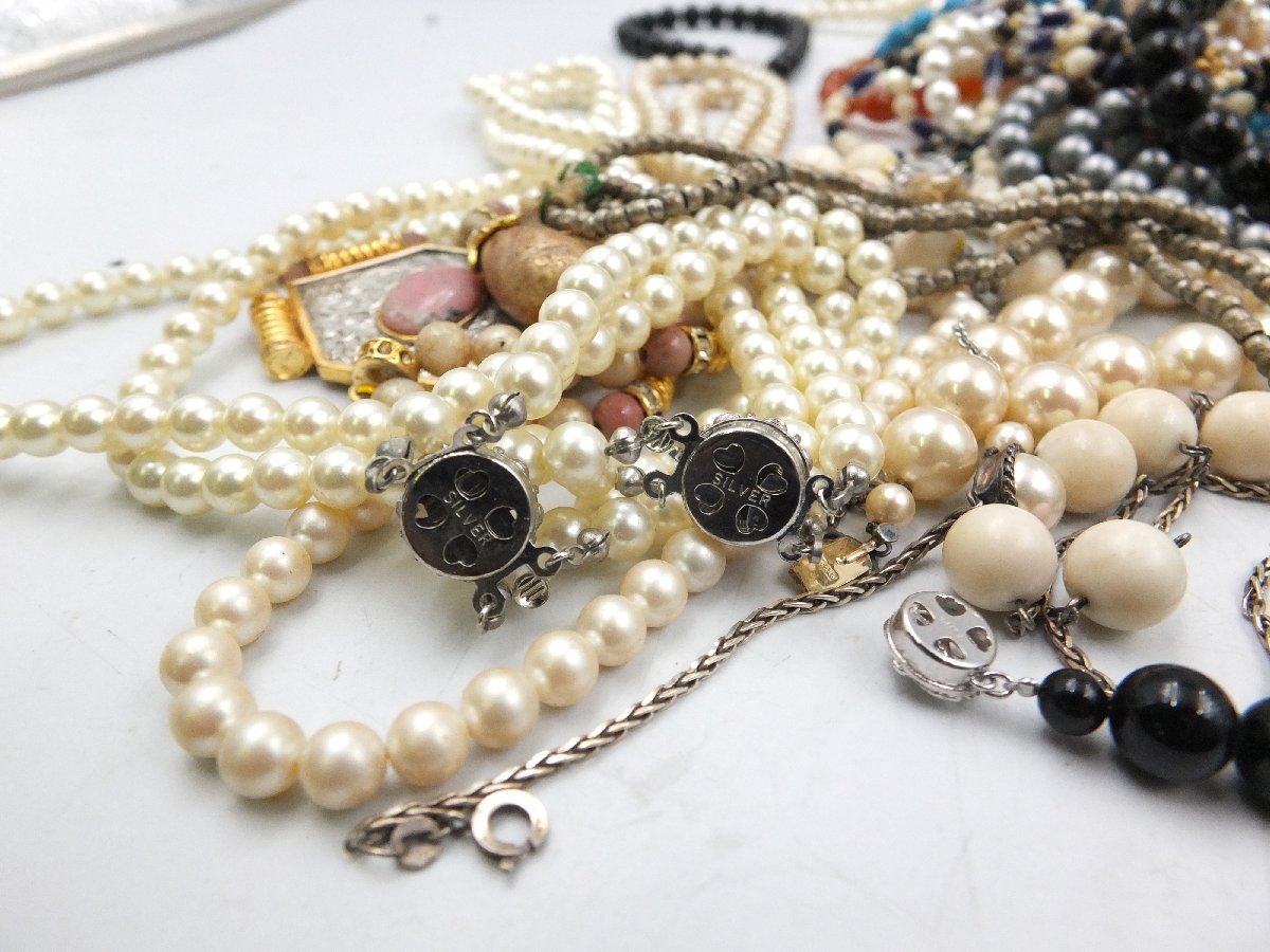 z16353】アクセサリー 大量まとめ パール 真珠 ストーン シルバー