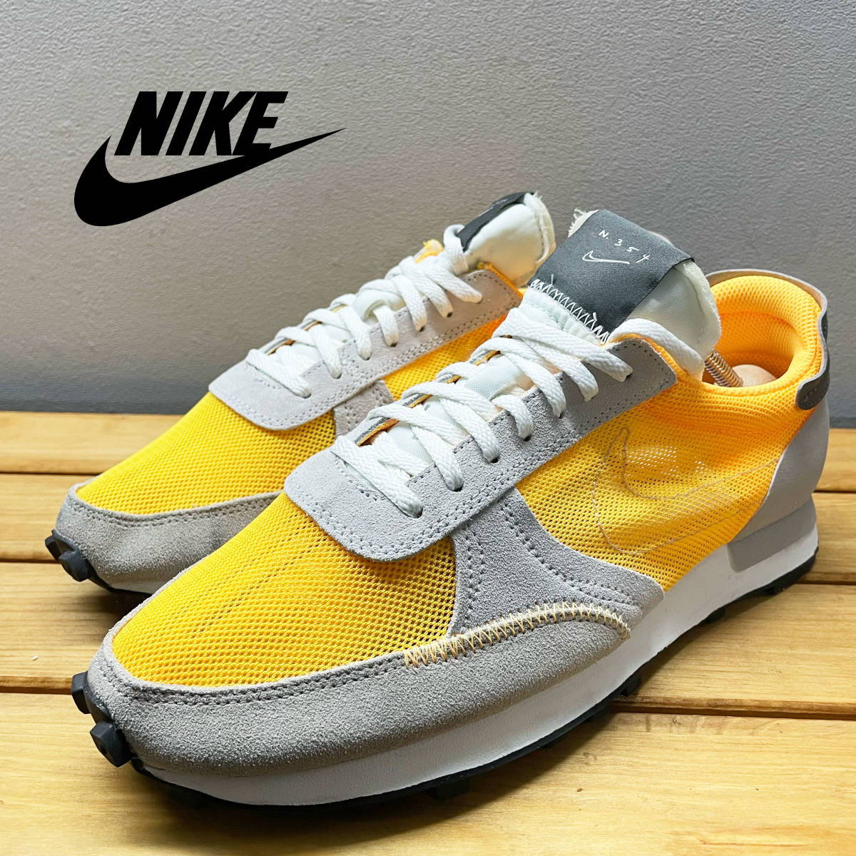 美品 NIKE DAYBREAK TYPE デイブレイク タイプ CJ1156-800 イエロー スニーカー 27cm