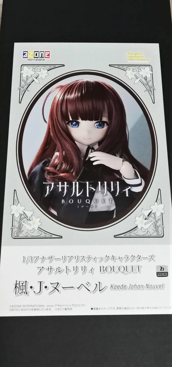 【驚きの破格値，新品】 一部開封 アゾン アナザーリアリスティックキャラクターズ アサルトリリィ BOUQUET 楓 J ヌーベル 1/3スケール ドール フィギュア(その他)｜売買されたオークション情報、yahooの商品情報をアー その他