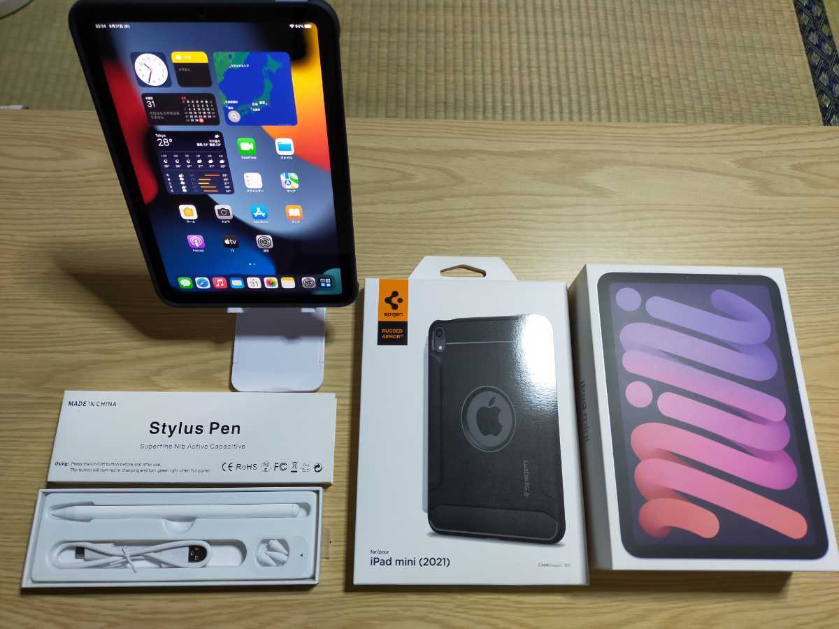 5月購入の極美品】iPad mini 6 第6世代 Wi-Fi 64GB パープル 【おまけ 