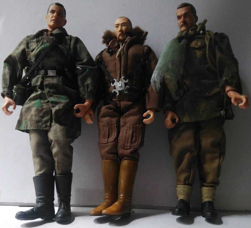 ③メーカー不明 アクションフィギュア ミリタリー 軍服 海外 3体 まとめて