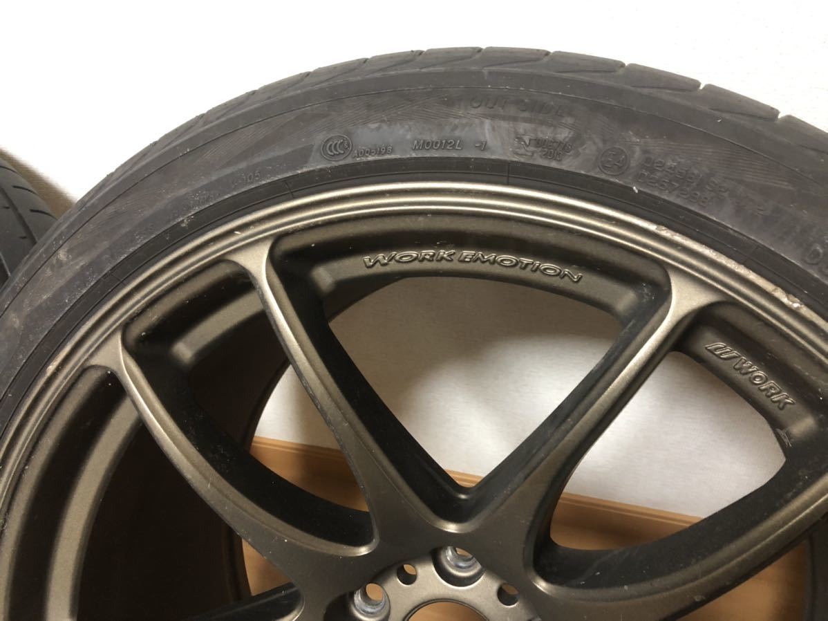WORK EMOTION ワークエモーション CR極KAI 10.5j 19インチ CR kai EMOTION PCD100 メッキ7J35 ヨコハマ