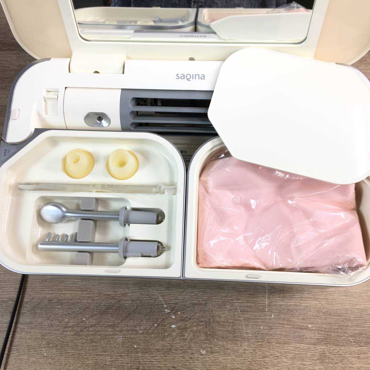 動作品 saqina BIJOU サキナエステマシン 美顔器 ダブルスチーム