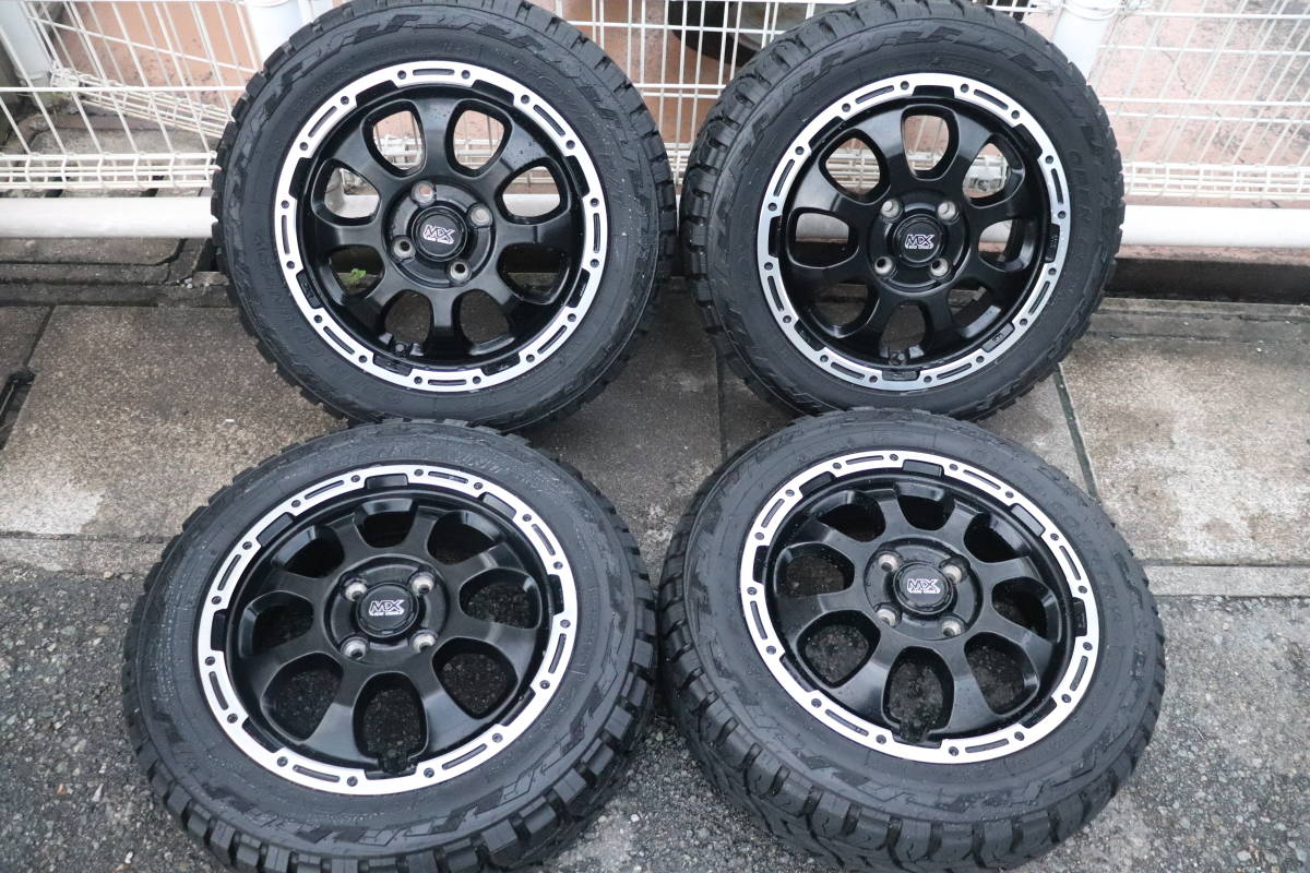 お得，限定SALE 軽自動車用ＭＡＤＣＲＯＳＳ１４インチアルミ＋２０年製タイヤ４本セット(ラジアルタイヤ)｜売買されたオークション情報、yahooの商品情報をアーカイブ公開 - オークファン 4穴