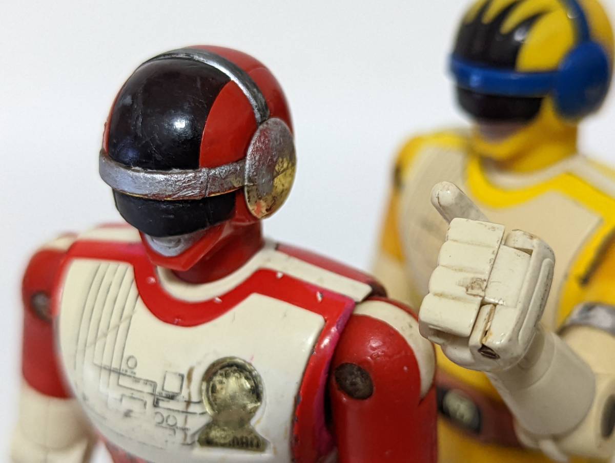 超合金 フィギュア 超電子バイオマン レッド GC-11 戦隊 当時物 （9