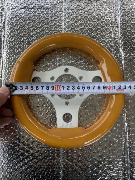 約23パイ 旧車 街道レーサー 小径オリジナルワンオフステアリングoba