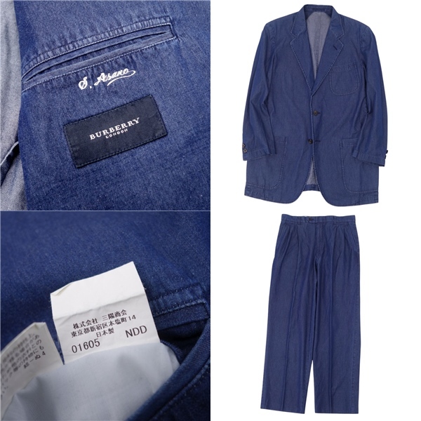 バーバリー ロンドン BURBERRY LONDON セットアップ スーツ デニム 
