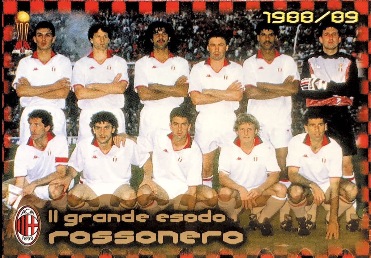ACミラン100周年カード！PANINI CALCIO 2000☆1988/89！フリット