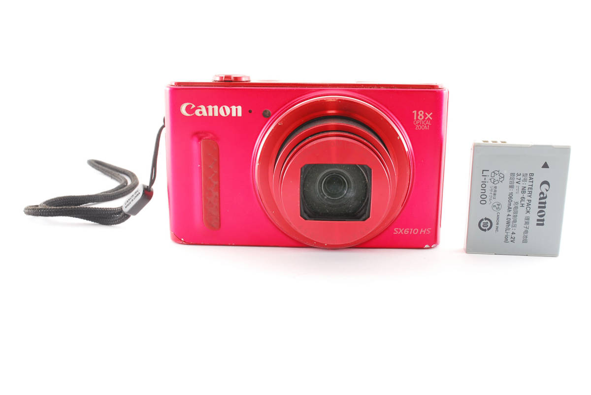 カメラ Canon PowerShot SX610 HS 本体 レッド ジャンク品