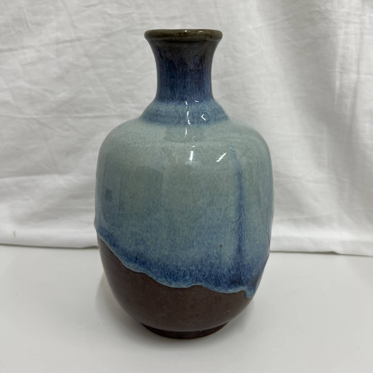 3460 楢岡焼 壺 ツボ 壺花 花瓶 花入れ 飾り 陶器 骨董品 工芸品 美術 